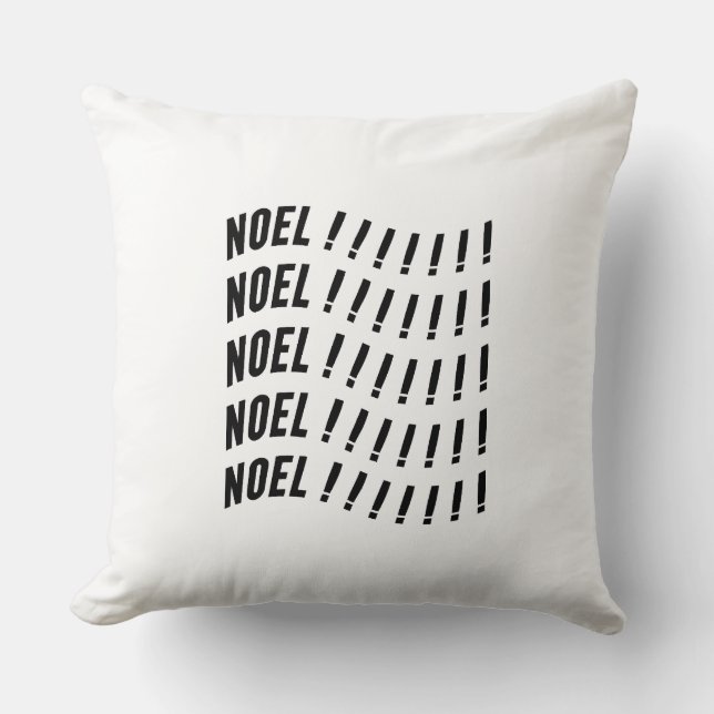 Noel Typography Kissen (Vorderseite)