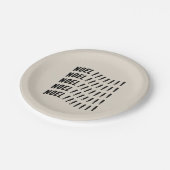 Noel Typography Pappteller (Schrägansicht)