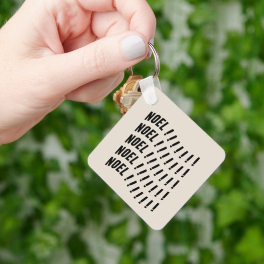 Noel Typography Schlüsselanhänger (Hand)