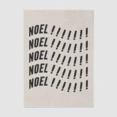 Noel Typography Seidenpapier (Vorderseite)