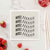 Noel Typography Serviette (Beispiel)
