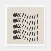 Noel Typography Serviette (Vorderseite)