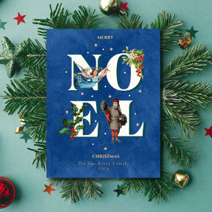NOEL viktorianisches Vintage-Weihnachten Feiertagskarte