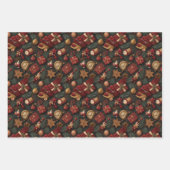 Noelivio – Künstlerische Weihnachtswelten Geschenkpapier Set (Vorderseite)