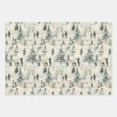 Noelivio – Künstlerische Weihnachtswelten Geschenkpapier Set (Vorderseite 3)