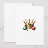 Noelkrone Einladung (Vorne/Hinten)