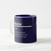 Noelle Personalisierter Name Kaffeetasse (Vorderseite Links)