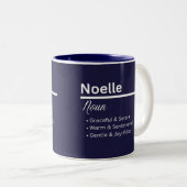 Noelle Personalisierter Name Kaffeetasse (VorderseiteRechts)