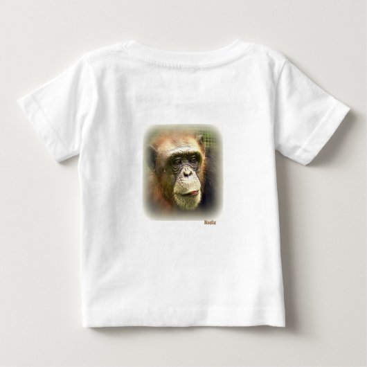 Noelle-Schimpanserettungsbaby 24 Monate Baby T-shirt (Rückseite)