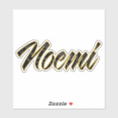 Noemi black gold Lettering Aufkleber Sticker (Blatt)