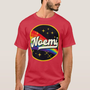 Noemi Rainbow in Space Vintag Style T-Shirt