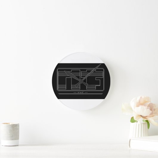 Noface Wall Clock Runde Wanduhr (Zuhause)