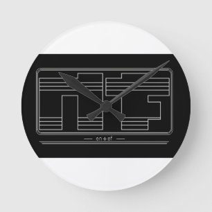 Noface Wall Clock Runde Wanduhr