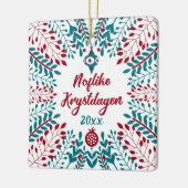Noflike Krystdagen, West Frisian Frohe Christmas Keramikornament (Links)