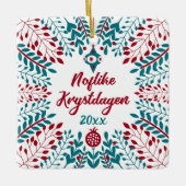 Noflike Krystdagen, West Frisian Frohe Christmas Keramikornament (Vorderseite)