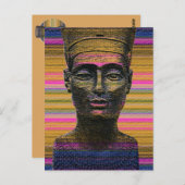 Nofretete Postkarte (Vorne/Hinten)