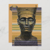 Nofretete Postkarte (Vorne/Hinten)