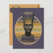Nofretete Postkarte (Vorne/Hinten)