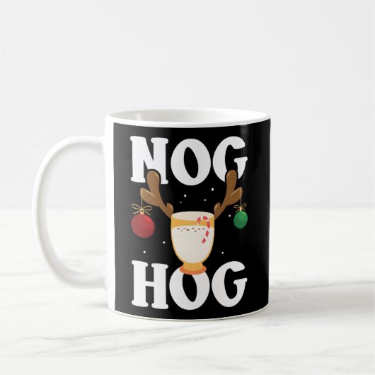 Nog Hog National Eggnog Day Egg Nog Kaffeetasse (Links)