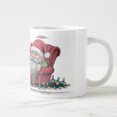 "Nog Only Santa" Jumbo-Tasse (Rechts)