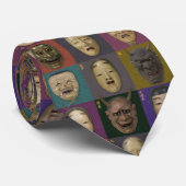 Noh-Maskensammlung Krawatte (Gerollt)