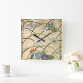 Noh Robe Quadratische Wanduhr (Zuhause)