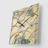 Noh Robe Quadratische Wanduhr (Winkel)