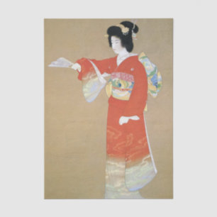 Noh-Tanz-Vorspiel von Uemura Shoen Seidenpapier