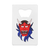 Noh Theater Hannya Japanisch Geldbeutel Flaschenöffner (Rückseite)