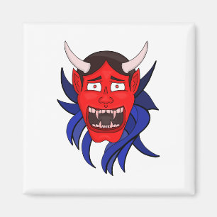 Noh Theater Hannya Japanisch Magnet