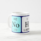 Noham Periodenname Tasse (Vorderseite Links)