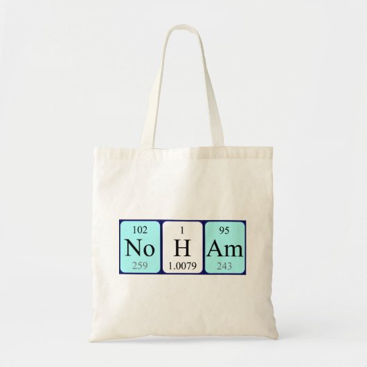Noham Periodic table name Totasche Tragetasche (Vorne)