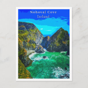 Nohoval Cove Cork Irland Retro-Stil Postkarte