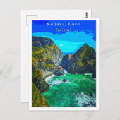 Nohoval Cove Cork Irland Retro Style Postkarte (Vorne/Hinten)