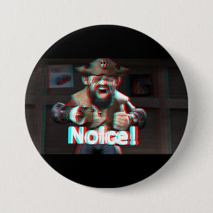 Noice! Badaz Beard 3D Button