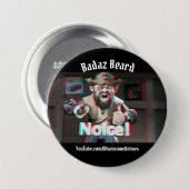 Noice! Badaz Beard 3D Button (Vorne & Hinten)