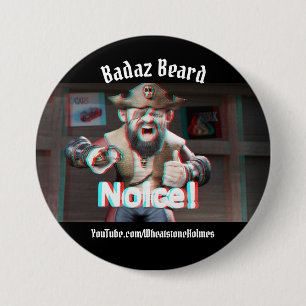 Noice! Badaz Beard 3D Button
