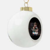 Noice! Badaz Beard 3D Keramik Kugel-Ornament (Links)