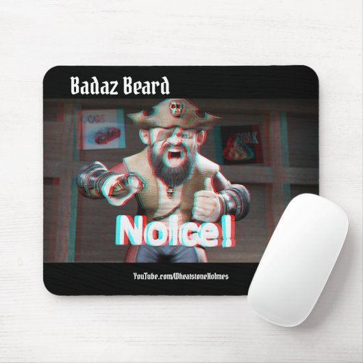 Noice! Badaz Beard 3D Mousepad (Mit Mouse)