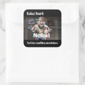 Noice! Badaz Beard 3D Quadratischer Aufkleber (Tasche)