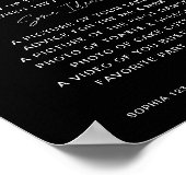 NOIR Action Wedding I Spy Sign Poster (Ecke)