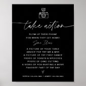 NOIR Action Wedding I Spy Sign Poster (Vorne)
