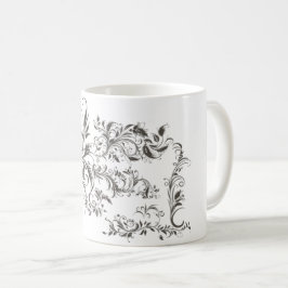 Noir Baroque - Tasse-Design mit dunklen Ornamenten Kaffeetasse