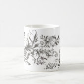 Noir Baroque - Tasse-Design mit dunklen Ornamenten Kaffeetasse (Mittel)