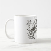 Noir Baroque - Tasse-Design mit dunklen Ornamenten Kaffeetasse (Links)