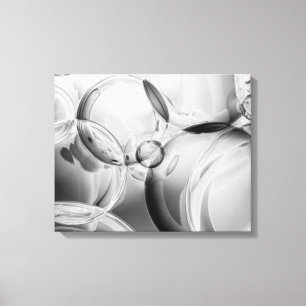 Noir Blasen Leinwanddruck