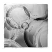 Noir Bubbles Fliese (Vorderseite)