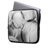 Noir Bubbles Laptopschutzhülle (Vorderseite Links)