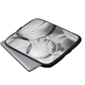 Noir Bubbles Laptopschutzhülle (Vorne Knopf)