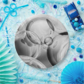 Noir Bubbles Pappteller (Party)